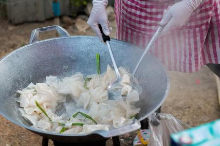 关在上面手工做的烹饪术甜的年幼的椰子干燥的,地图基奥