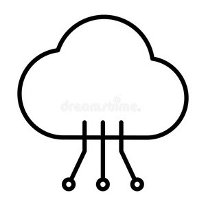 云科技线条偶像和电路模式.矢量简单的英语字母表的第13个字母