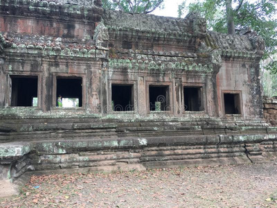 吴哥泰国或高棉的佛教寺或僧院采用暹镇收割,柬埔寨.古代的高棉人石头庙RussianFederation俄罗斯联邦