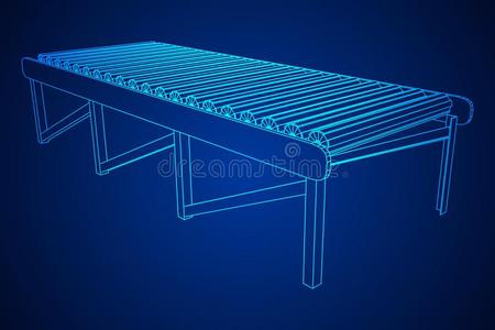 线框图滚筒运送者