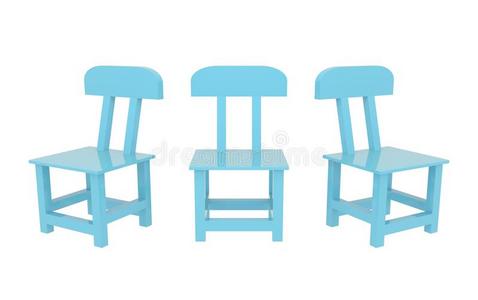 孩子们椅子满的颜色使隔离3英语字母表中的第四个字母翻译