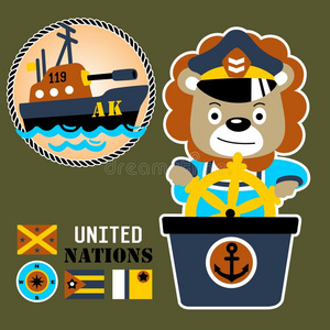 船长的帽子和锚图片