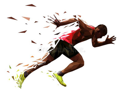 赛跑者运动员冲刺开始照片