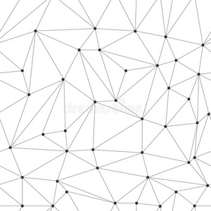 不规则的三角形格子和连接点质地.现代的geometry几何学照片