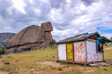 图尔岩石,高尔基泰勒杰国家的公园,蒙古