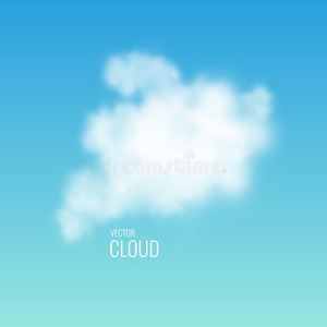 透明的白色的云向指已提到的人天.现实的illustrati向.