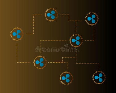使泛起涟漪加密货币科技方式背景