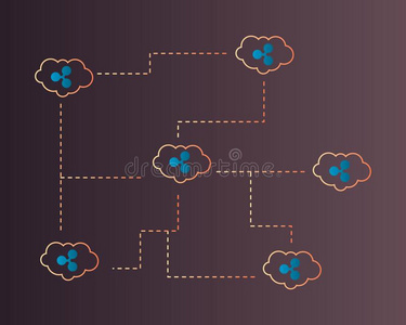 使泛起涟漪加密货币向云网方式背景