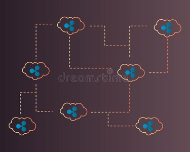 使泛起涟漪加密货币向云网方式背景