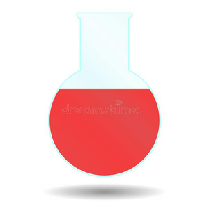 圆高脚杯和红色的液体