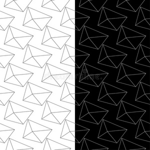黑的和白色的几何学的装饰.放置关于无缝的榜样