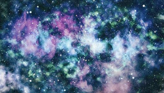 令人敬畏的星云采用深的空间.星系和星云.抽象的空间