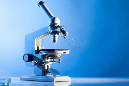 显微镜和复制品空间