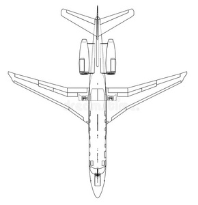 飞机蓝图.矢量