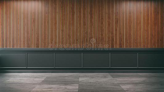 木头硬包墙图片