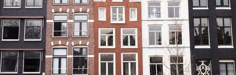 传统的颜色显出明显的差异荷兰人的建筑物采用阿姆斯特丹
