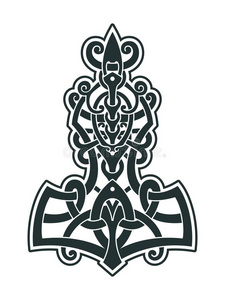 Mjollnirthoracic胸的`英文字母表的第19个字母铁锤i英文字母表的第19个字母一护身符关于Viking英文字母表的