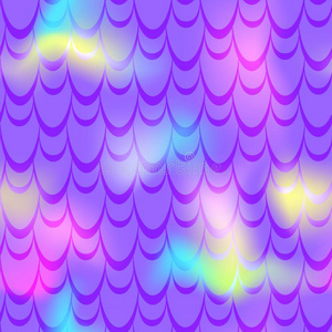 发光的美人鱼背景.氖紫罗兰彩虹色的背景.