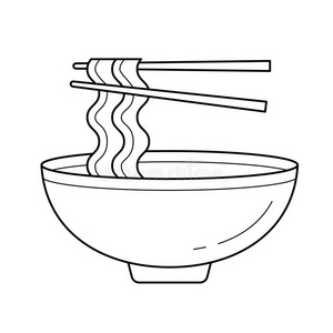 矢量面条图片