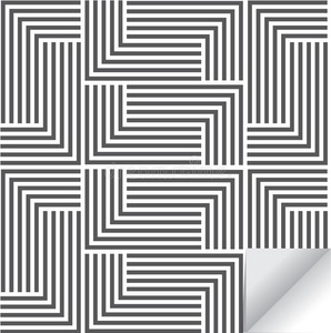 简单的几何形状,白色,直线和矩形数学科学矢量无缝图案与几何图形