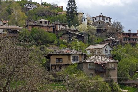 真的村民关于科索沃和第十九百年住宅,Bulgaria保加利亚