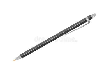 灰色的铅笔净化采用白色的背景