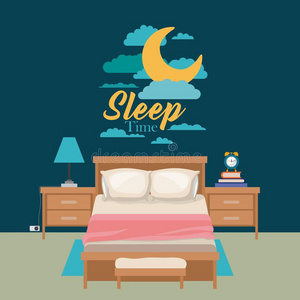 颜色海报地点夜风景关于漂亮的卧室睡时间