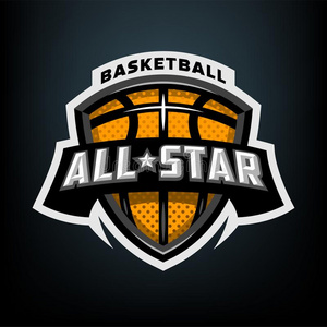 全部的星篮球,有关运动的标识象征.