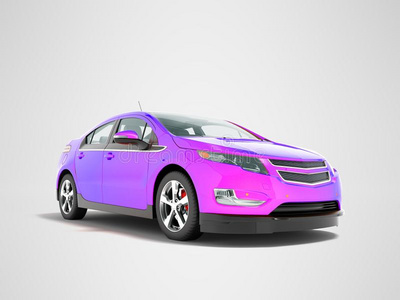 紫色汽车图片