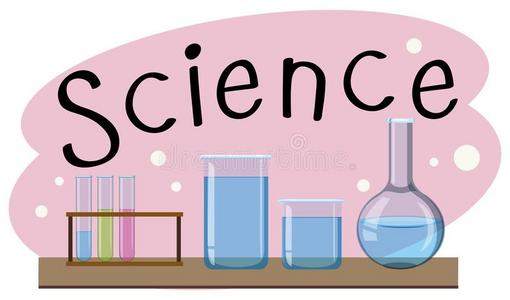 学校主题为科学和许多设备采用实验室