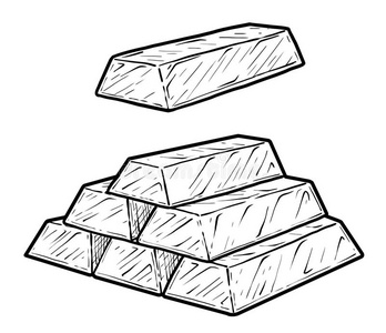 金条说明,绘画,版画,墨水,线条艺术,矢量照片