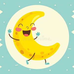 大半月亮漫画图片