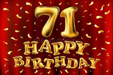 90 周年环标志金丝带阿拉伯数字71,七十一个粉红色,忘记我,不是白色