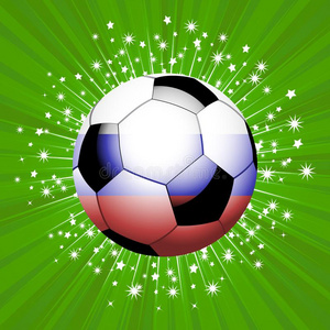 足球足球球采用红色的蓝色和白色的向星爆裂