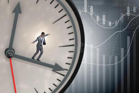 指已提到的人商人采用时间管理观念照片