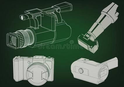 照相机向绿色的