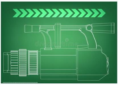 照相机向绿色的