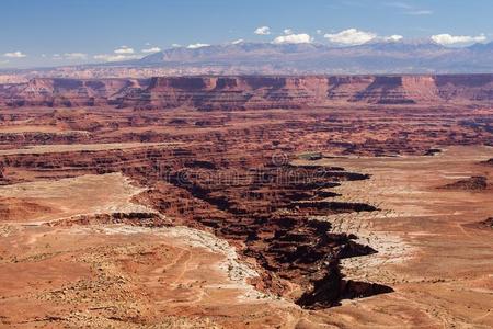 场面富丽的风景关于Canyonlands国家的Parksurround采用gthejunctionoftheColoroandG