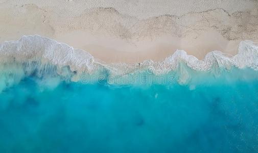 雄蜂全景画恩泽湾,普罗维登夏莱斯,turkeys火鸡和凯科斯群岛