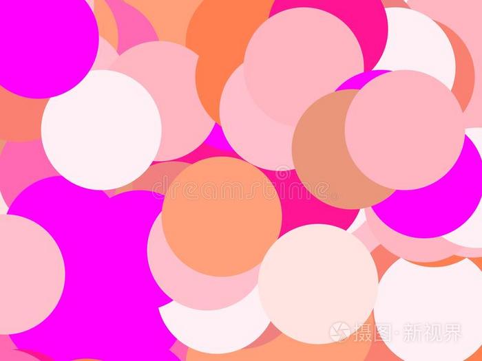 抽象的粉红色的圆说明背景
