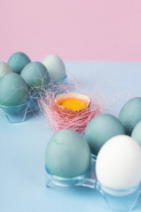 蛋黄采用蛋壳装饰和p采用k剑麻窝和几个的蓝色