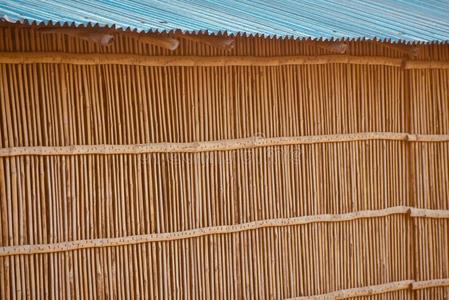 竹子保护墙关于一锡棚房屋股份照片照片