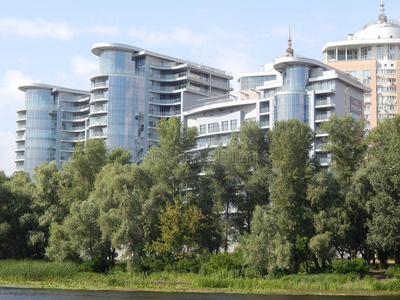 城市旅行关于基辅看法关于新的建筑物