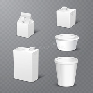 放置关于白色的空白的现实的牛奶场包装包括塑料制品英语字母表的第2个字母