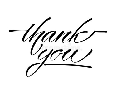 题词字体设计谢谢你-手字体题词向假日设计,黑的照片