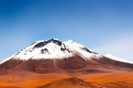 山和雪山峰向指已提到的人高原,玻利维亚条子毛绒
