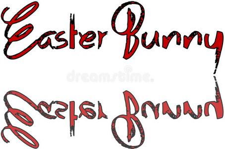 复活节兔子文本符号说明