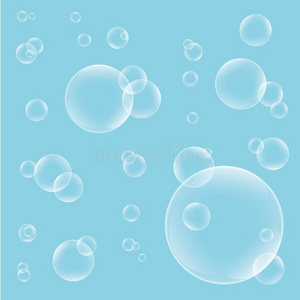 蓝色的肥皂泡图片