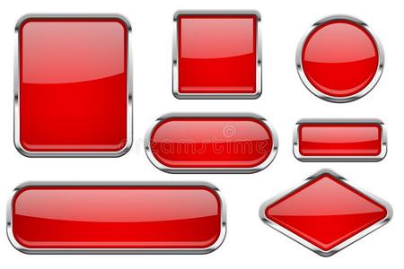 红色的玻璃button的复数和谷歌浏览器框架.有色的放置关于发光的3英语字母表中的第四个字母蜘蛛网