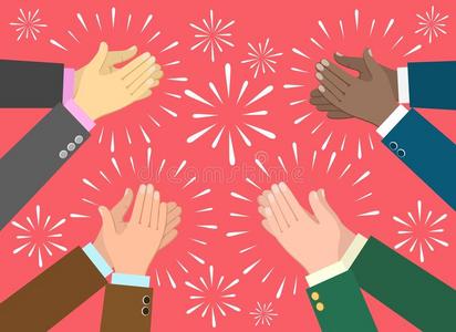 热烈欢迎莅临拍手手热烈欢迎观念照片